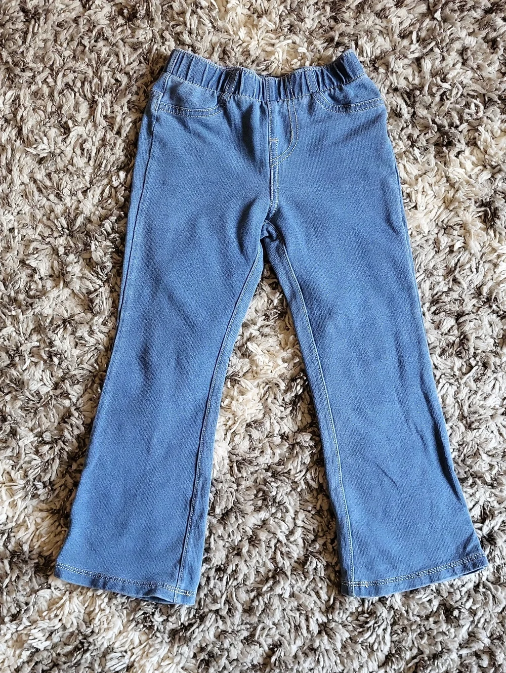Cat & Jack Light Blue Knit Flare Leggings